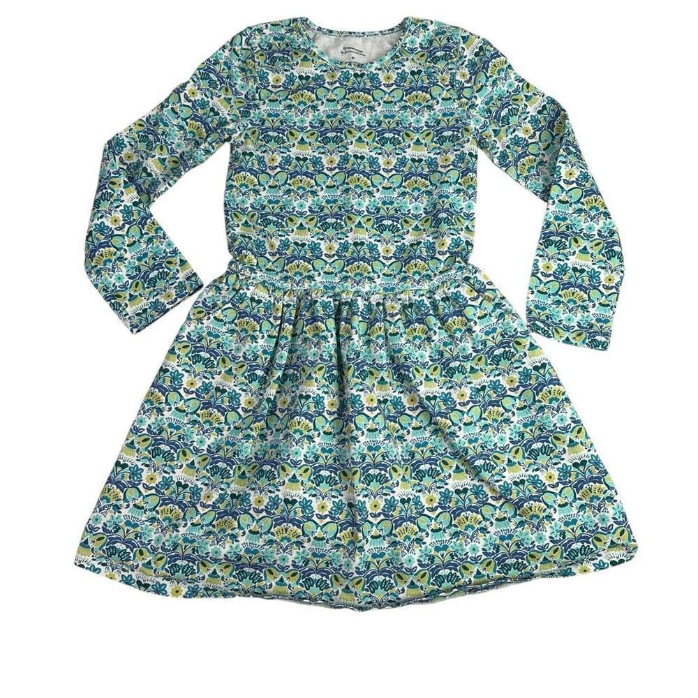 Garnet Hill Kids Medium Floral Dress with Pockets Stain